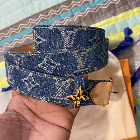 *LIMITED EDITION* Louis Vuitton women’s denim belt - Picture 1 of 11